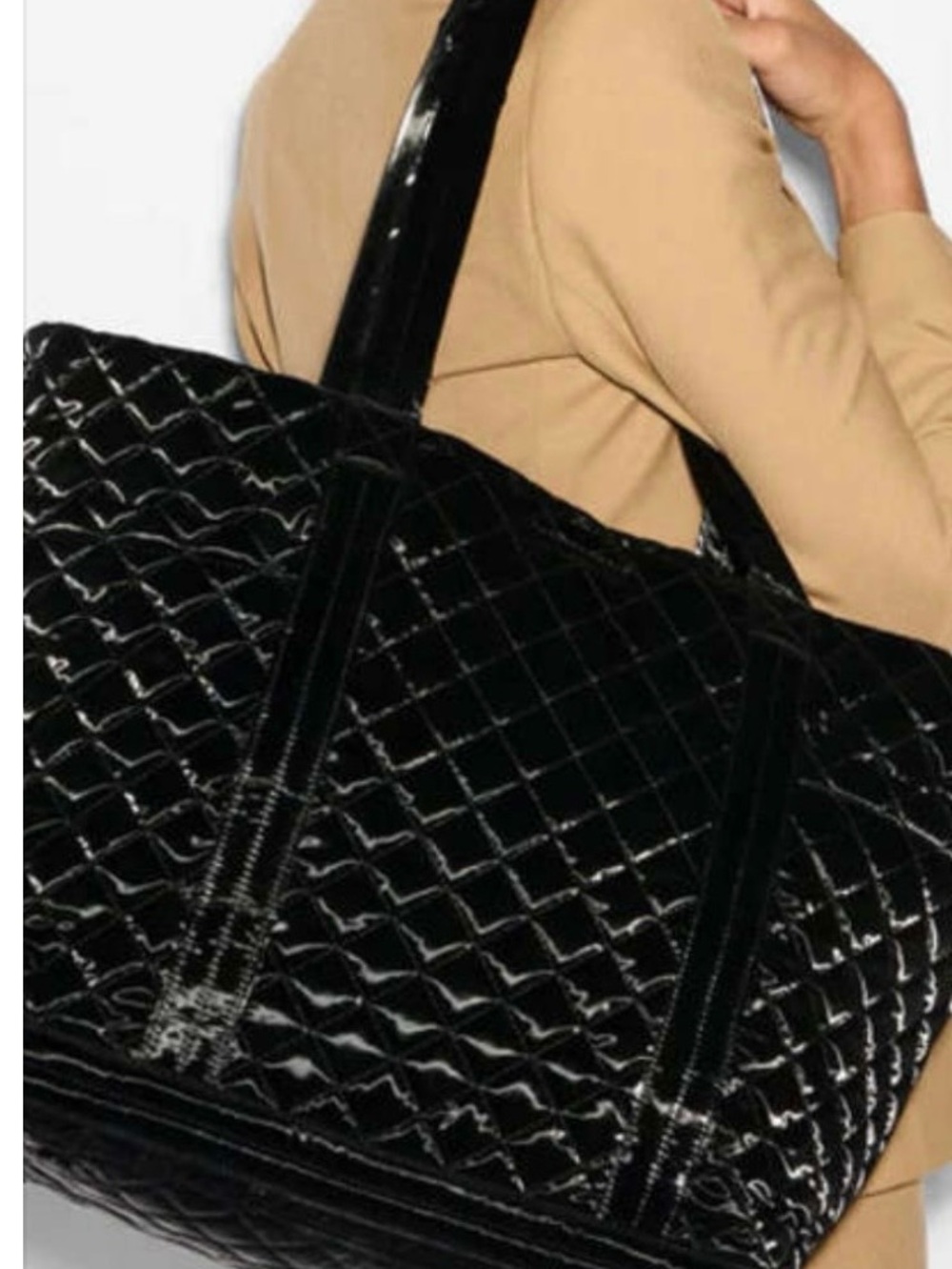MZ Wallace Large Empire Tote Black liquid NWT beautiful